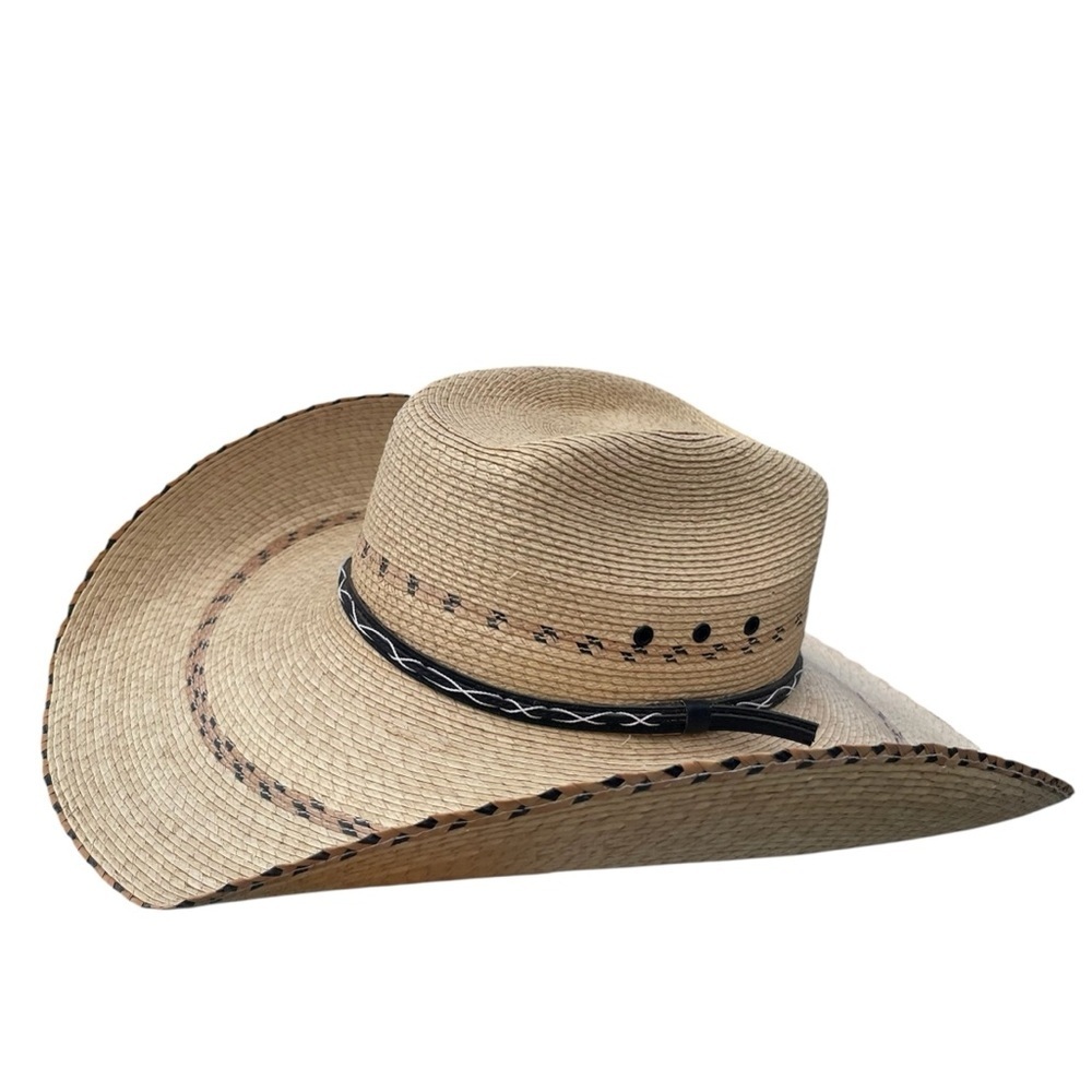 Bullhide straw cowboy hat cowgirl western country festival tan brown - Picture 5 of 6